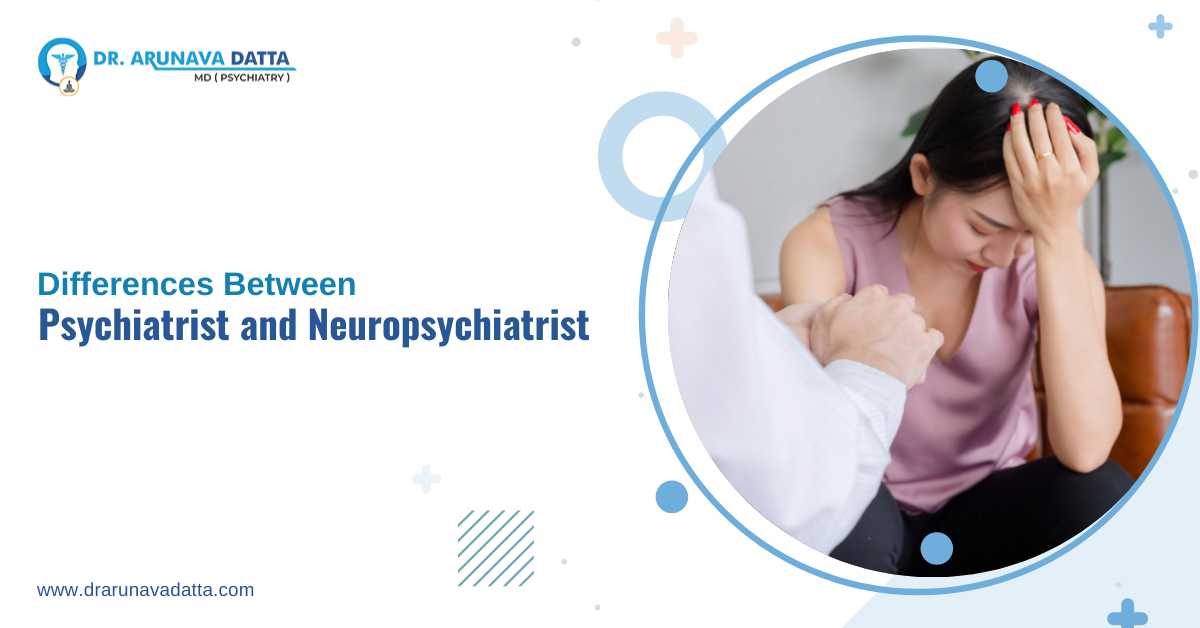 Difference between psychiatrist and neuropsychiatrist with patient in mental health consultation