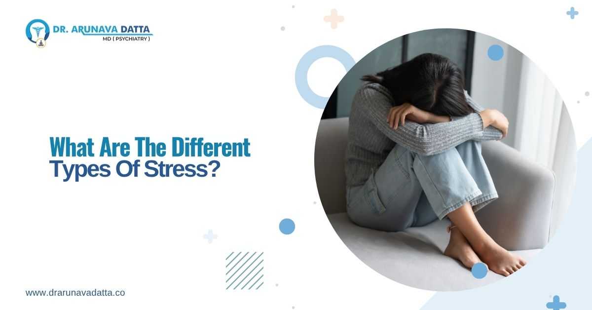 Person experiencing stress and emotional exhaustion, illustrating the different types of stress explained by a psychiatrist in Siliguri.